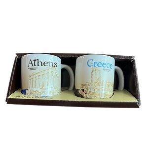 ✨ Starbucks Coffee Greece & Athens Espresso Mugs – Set of 2 ✨